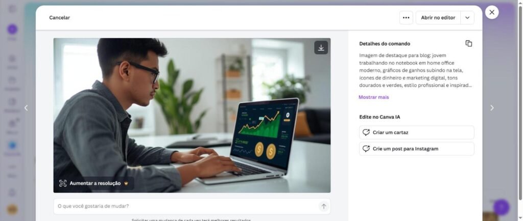 Como ganhar dinheiro na internet em 2026 - jovem trabalhando no notebook com gráficos de ganhos