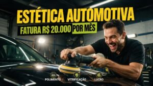 COM R$ 15.000 EM EQUIPAMENTO, ELE MONTOU UM ESTÚDIO DE ESTÉTICA AUTOMOTIVA QUE FATURA R$ 20.000/MÊS